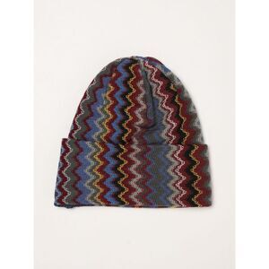 Missoni Men Multicolour Zig-Zag Pattern Wool Blend Beanie Hat Missoni